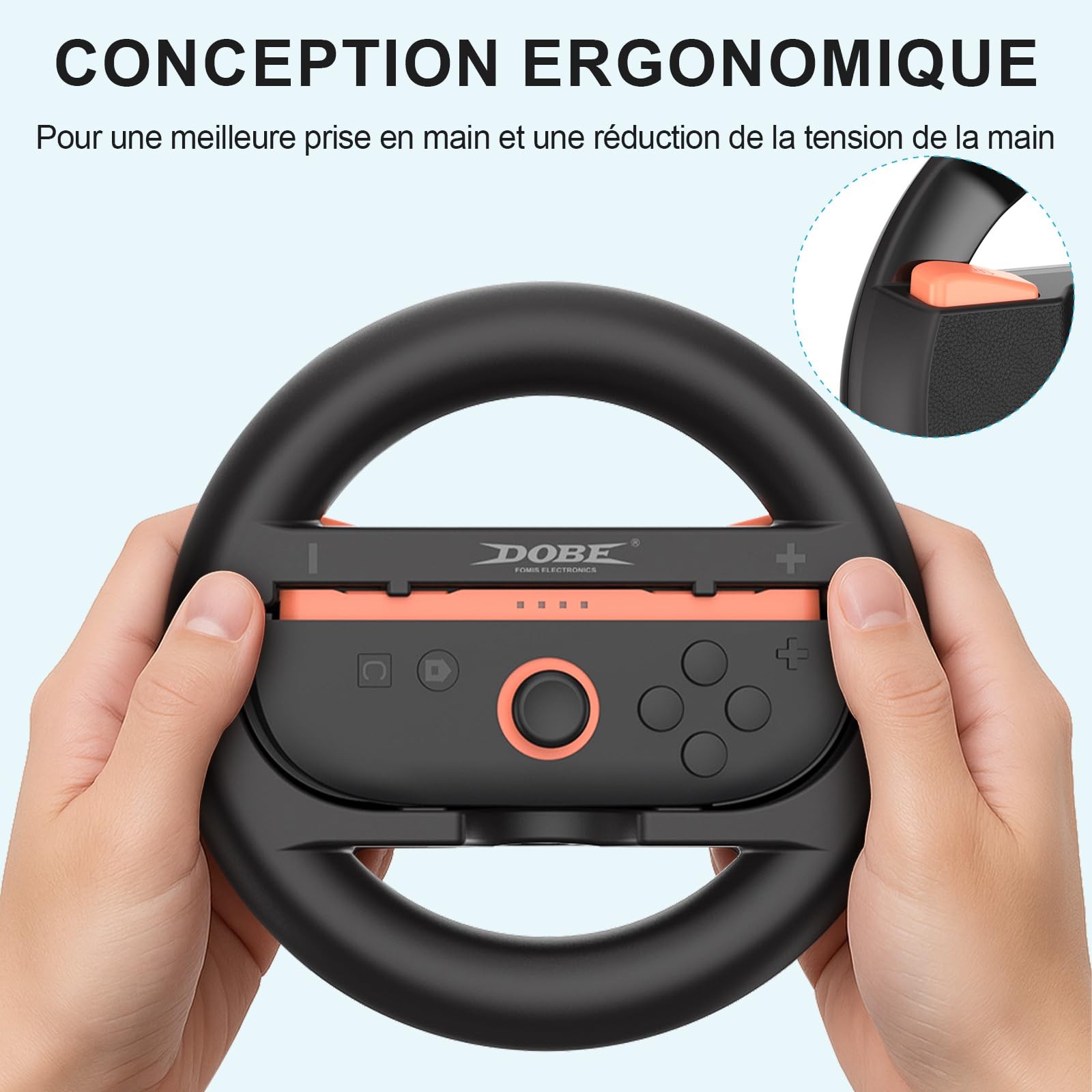 Pack volant et poignée pour Switch 2 avec gâchettes mécaniques intégrées - 3