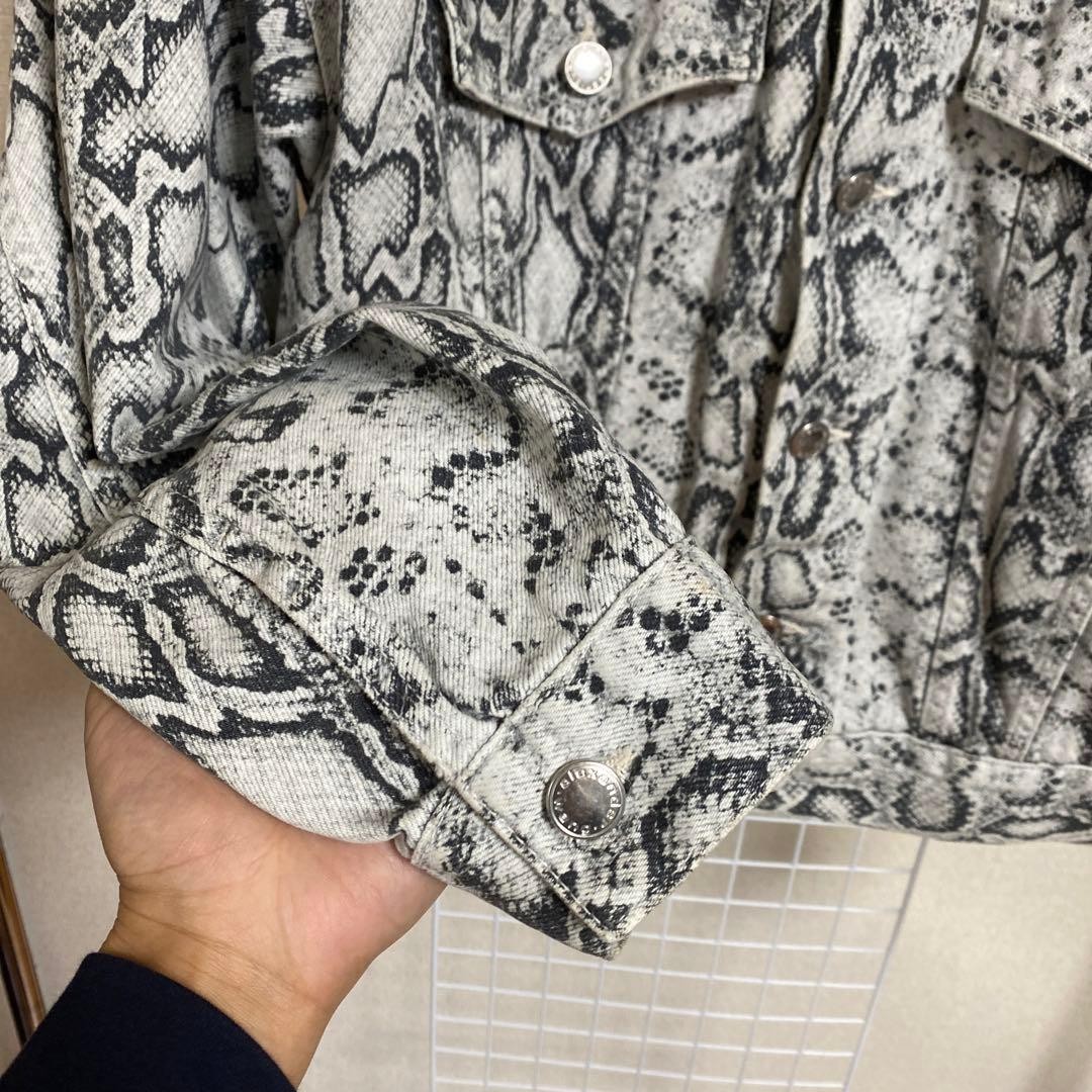 Alexander Wang Python Print Denim Jacket Taemin W… - image 4