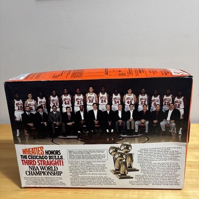 Vintage Unopened WHEATIES CHICAGO BULLS 3-Peat 91-92-93 NBA World