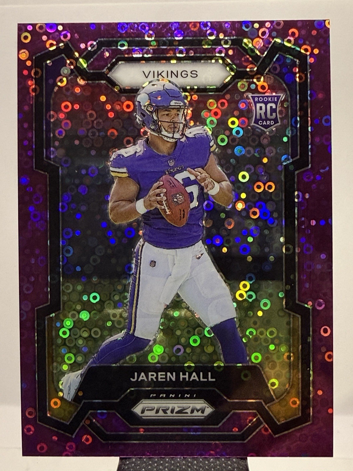 🔥 2023 PANINI PRIZM JAREN HALL #367 PURPLE DISCO ROOKIE CARD 29/35 🔥