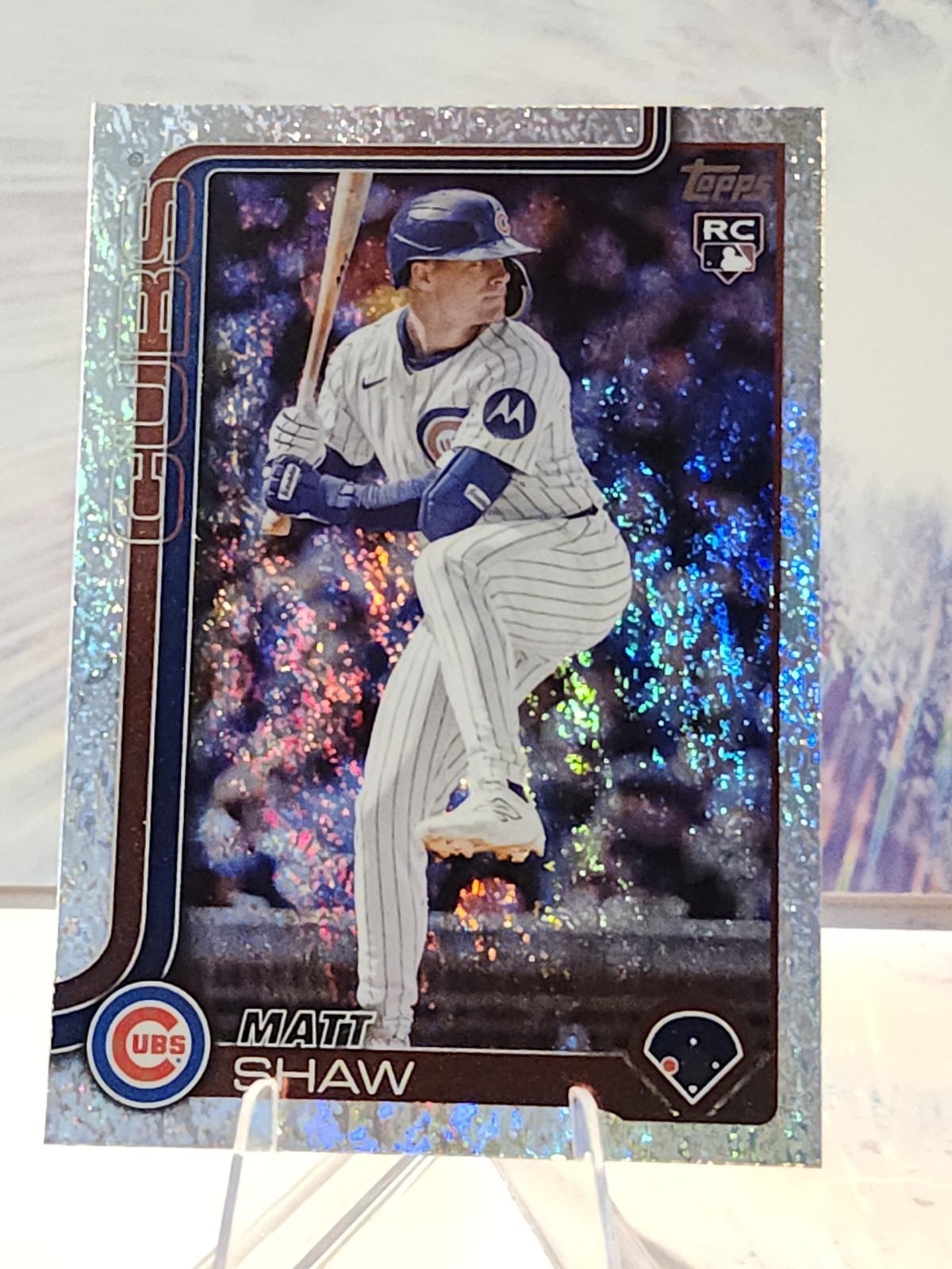 2025 Topps Update Series #US200 Matt Shaw (RC) Holo Foil Chicago Cubs