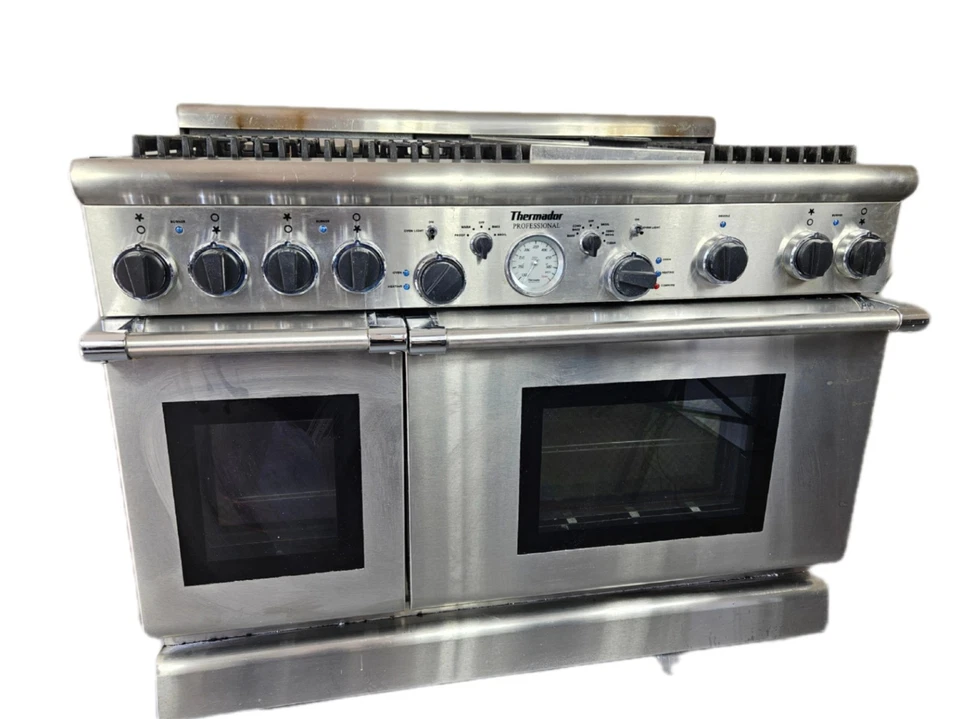 Thermador 48” Cocina de Gas Pro 6 Quemadores + Plancha Doble Horno – Sin Probar COMO ESTÁ Foto 2 de 4