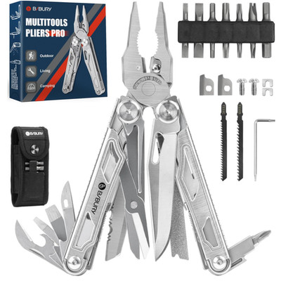 BIBURY Multitool 32 Funktionen Stahl Schneidwerkzeug