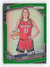 2025 Panini Prizm WNBA #145 Lucy Olsen Green Prizms