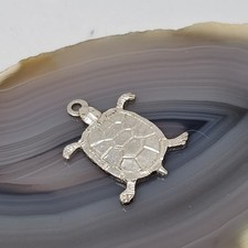 925 Sterling Silver Turtle Charm Pendant