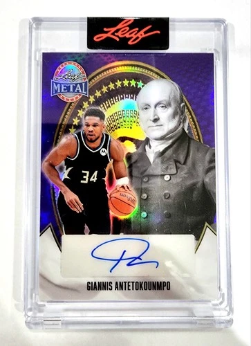 GIANNIS ANTETOKOUNMPO 2026 Leaf Metal President's Day 1/1 Auto