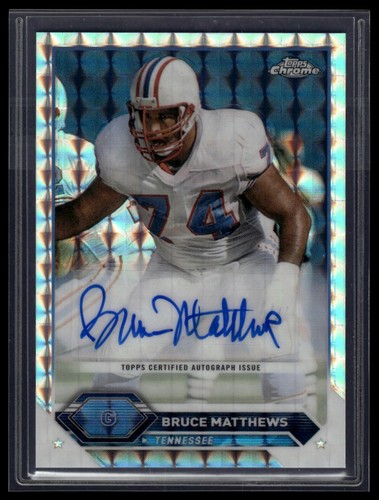 Bruce Matthews [Geometric] #TCA-BM 2023 Topps Composite Chrome Autograph card