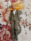 VTG Twisting Waist Barbie Doll Mego Corp 1972 Military Blonde Hair, Blue Eyes