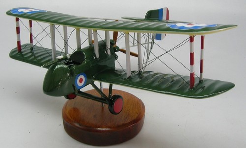 Airco DH-2 Fighter Biplane DH2 Airplane Wood Model Replica Large Free Shipping