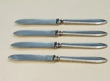 Set of 4 Antique Silver-Plated Meriden Cutlery Co S. P. CO 12 Fruit Knives 6.25"