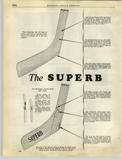 1928 PAPER AD 3 PG The Superb Hockey Stick Special Goal Professional Gloves