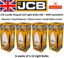 40W LED Candle Light Bulbs BC B22 SBC B15 ES E27 SES E14 Warm White Daylight JCB
