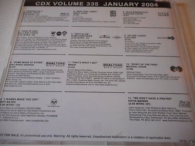 George Strait Billy Ray Cyrus BR5-49 Jeff Bates Deryl Dodd 2004 DJ CD 
