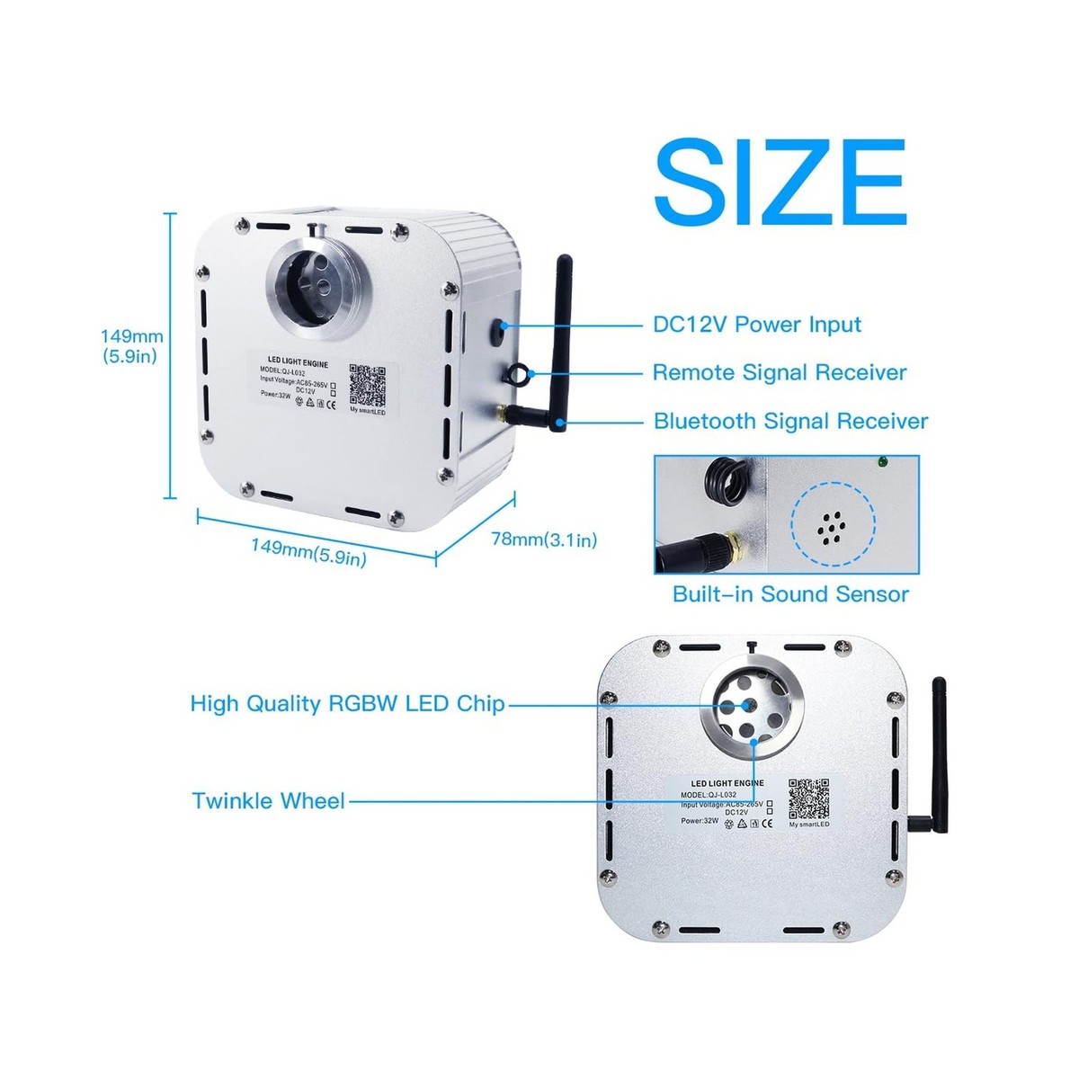 twinkle♡ Twinkly 2 in 1 400L 656ft RGB Lights + 200L 8MM Pearl Twinkle RGB