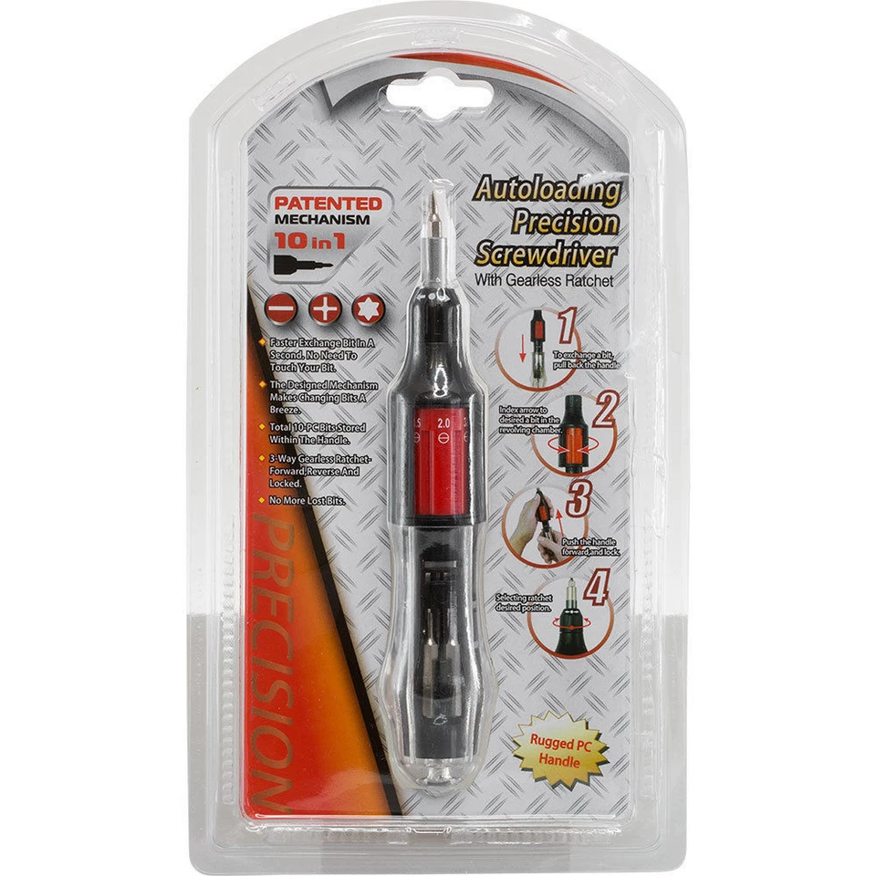 Doss Autoloading Precision Screwdriver w/ Gearless Ratchet Phillips/Flat Head - image 4 of 4
