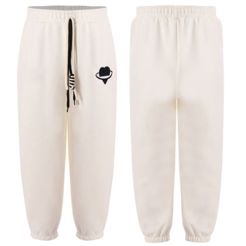 Unisex Kids Pants Workout Bottoms Hip-Hop Sweatpants Casual Trousers Embroidery - Picture 27 of 47