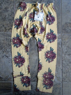 NWT Kate Quinn Panda Pants Harem 5Y Bamboo Grape Cactus Flower Drop Leggings
