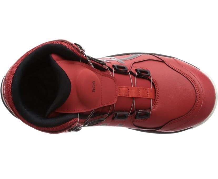Work Shoes ASICS Winjob CP304 BOA RED Safety Shoes Wide Japan