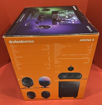 KIt Caixas Som Gamer SteelSeries Arena 9 RGB 5.1 Com Bluetooth