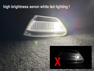 Crystal Lens White LED Side Marker Light For Toyota Mark II JZX100