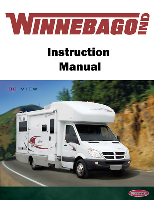 2008 Winnebago View Home Owners Operation Manual User Guide Coil Bound