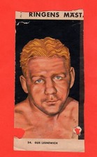 1955-56 Gus Lesnevich Swedish Masters of the Ring Boxing Card HTF