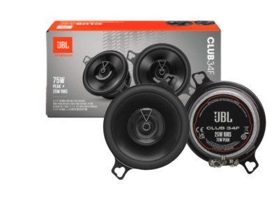 JBL Club 34F 3.5'' 2-Way Car Speakers   Compact Size, Big Sound