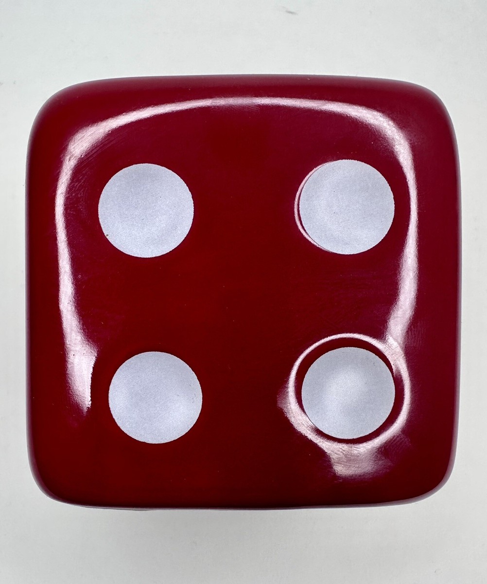 Supreme SS11 Ceramic Dice Piggy Bank Collectible “RED” 3.5