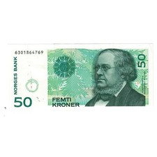 #242523 Geldschein, Norwegen, 50 Kroner, 1998, KM:46a, UNZ-