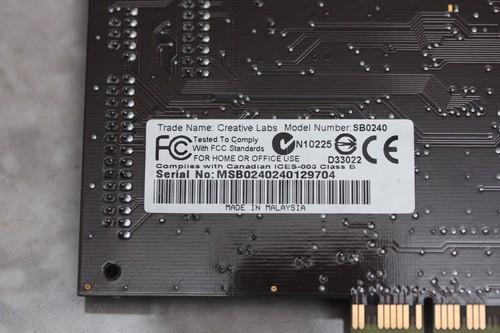 PCI Sound Card CREATIVE SB0240 Sound Blaster Audigy 2 Platinum Firewire - Picture 6 of 12