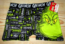MENS THE GRINCH DR. SEUSS BOXER BRIEF SIZE S 28/30 