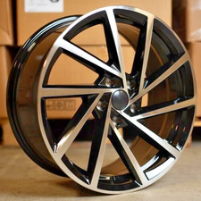 18" SEAT LEON 2005-2026 GLOSS BLACK/MACHINED G-RD DESIGN 8J ALLOY WHEELS X4