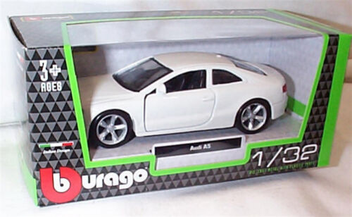 Audi A5 in White 1:32 Scale Diecast  burago New in Box - Afbeelding 1 van 1
