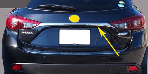 Tiras de puerta trasera cromadas para maletero Mazda 3 hatchback 2014-2018 molduras elegantes - Imagen 2 de 7