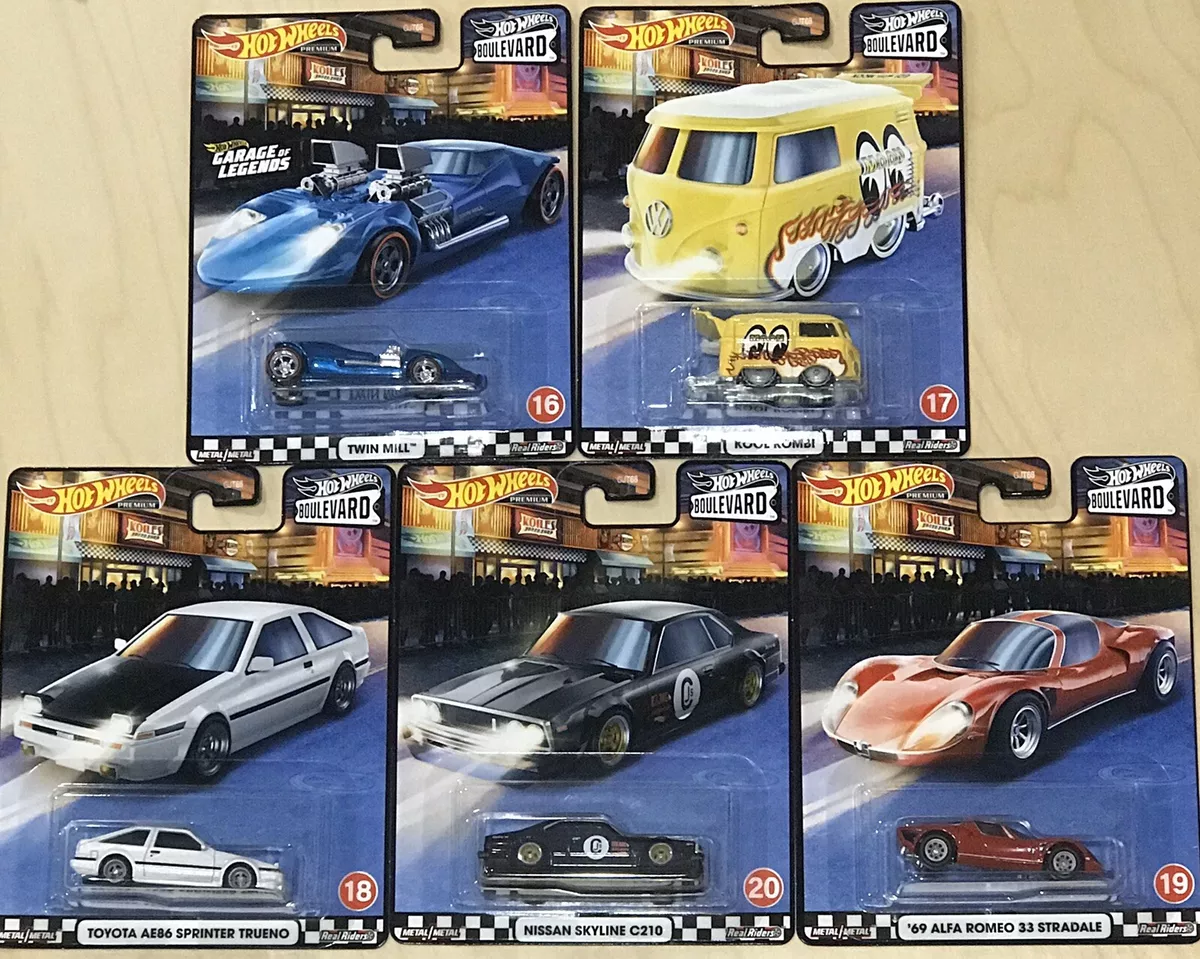 HOT WHEELS 2020 BOULEVARD Set Of 5 16 20 Toyota AE86 Alfa