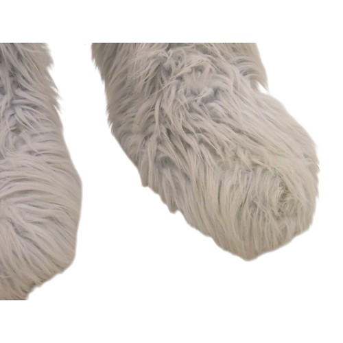 QUICKSILVER FAUX FUR YETI RAVE BOOTS EU 39 SIZE 6 Y2K 90S 00S ROXY WHITEBLUE - Picture 17 of 17