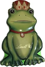 RARE LINDT FROG PRINCE TIN KISS VALENTINE HEART SPECIAL GIFT COLLECTIBLE 9.25”