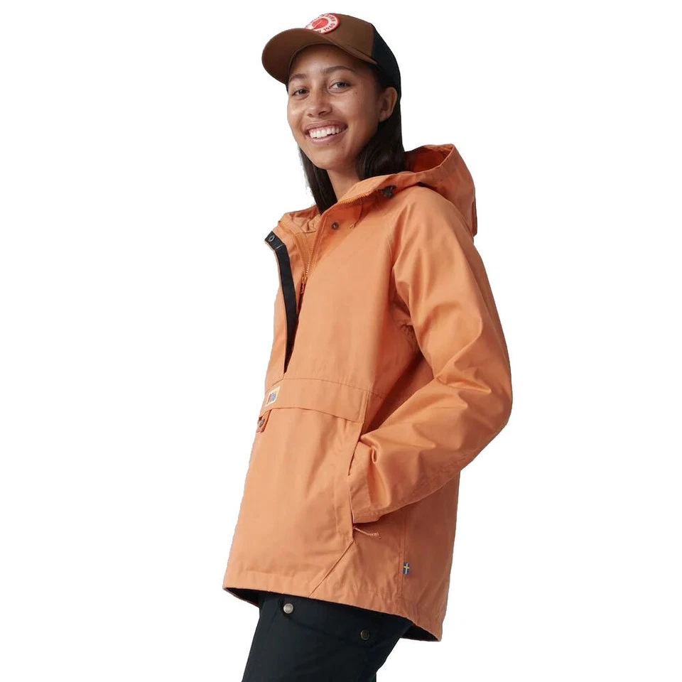 Fjällräven Vardag Anorak Léger Damen-Wanderjacke Outdoor Trekking Orange-Braun - Photo 3/4