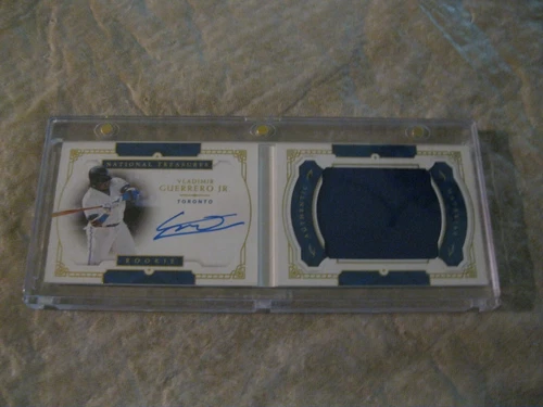 Vladimir Guerrero Jr 2019 National Treasures Auto Jumbo Patch RC Booklet #16/99