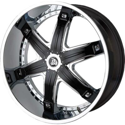 24 inch 24x10 Diablo Morpheus Chrome wheels rims 5x5.5 5x139.7 +35