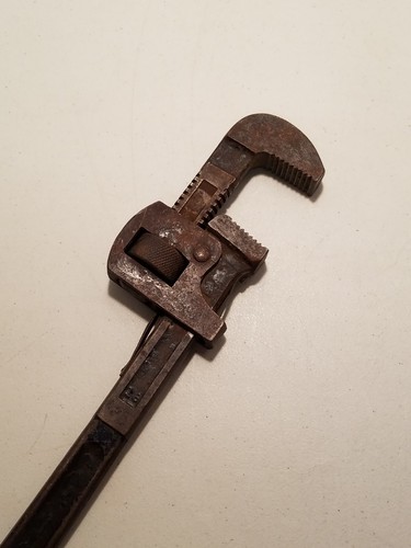 Antiker ECHTER WERT * Nr. 18 - verstellbare 18" Rohrzange 4,5 Pfund Klempner/Mechaniker - Bild 11 von 11