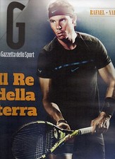 G-Gazzetta dello Sport.Rafael Nadal,Sara Errani,Rod Laver,Maria Sharapova,Muster