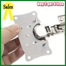 Cabinet Hinge Repair Plate Kit for Kitchen Wardrobe Door Repair+Mounting Screws