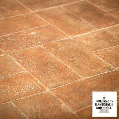 Handmade Red Floor Brick 9"x4.5" Floorbrick (price per brick) Britannia Bricks