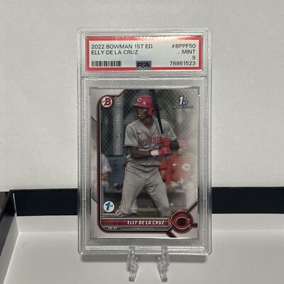 2022 Bowman 1st Edition ELLY De La CRUZ RC #BPPF-50• PSA 9 MINT