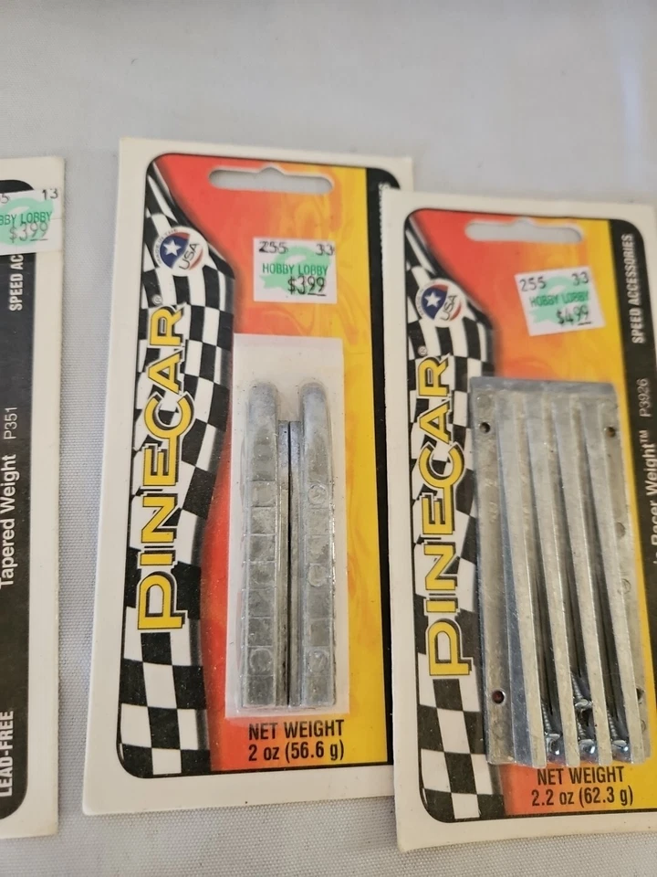 Pinewood Derby LOT Pinecar Cub Scouts Weights Wheels Axles Decals Ect. - Image 4 of 4