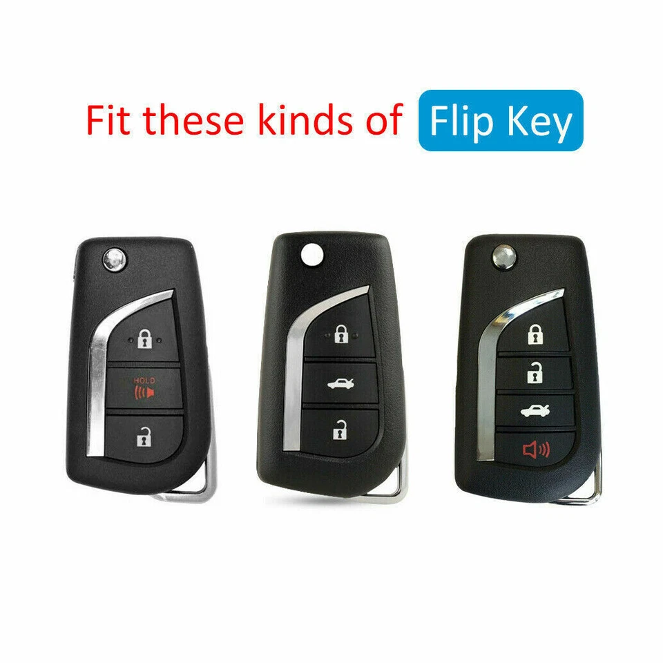 Funda protectora ABS para llavero de coche para Toyota Corolla RAV4 Camry Highlander Reiz Foto 2 de 4