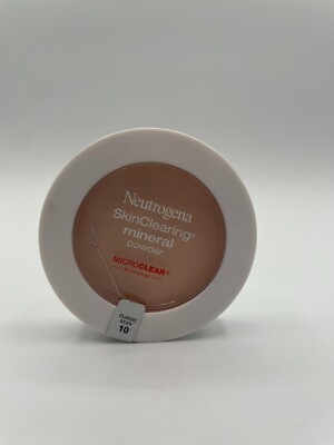 Expired BROKEN Neutrogena Skin Clear Mineral Powder Face Classic Ivory 10
