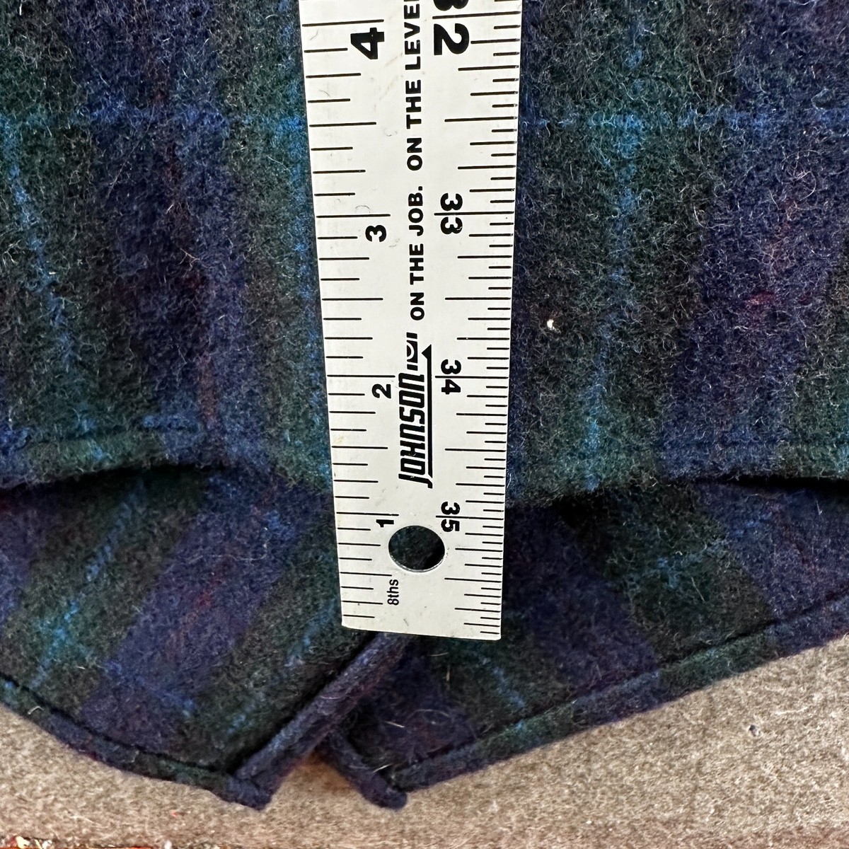 VINTAGE Ralph Lauren Poncho Jacket Womens 10 Blue Green