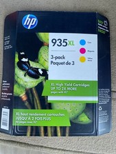 HP Genuine 935XL Cyan Magenta Yellow 3 pack Ink Cartridges Exp Apr 2021 NEW
